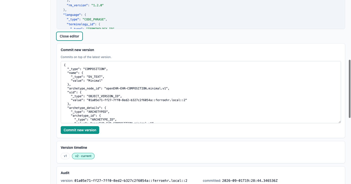 Composition editor