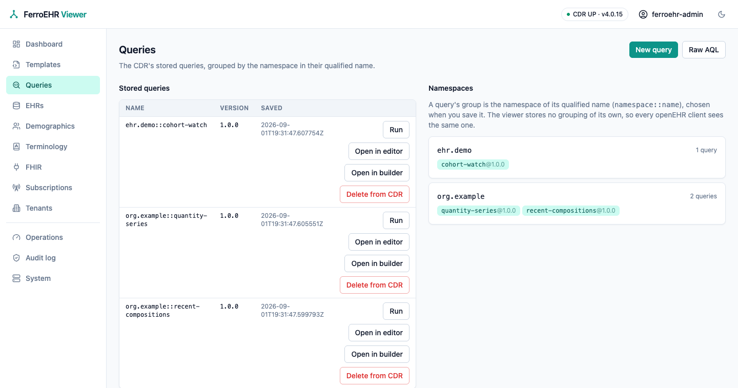 Stored-query delete